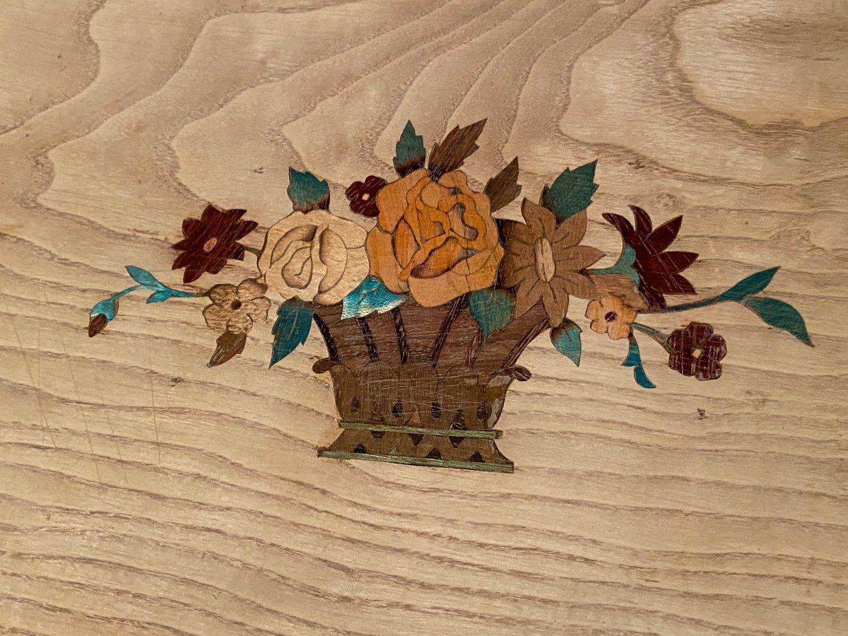 Boîte En Marqueterie Des Années 1950-photo-4
