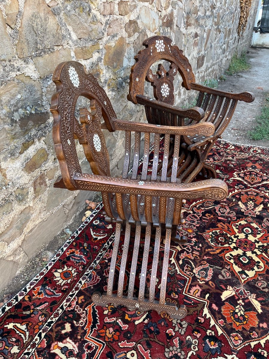 Pair Of Syrian Armchairs-photo-4