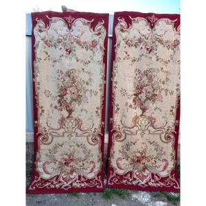 Pair Of Doors In Aubusson Tapestry