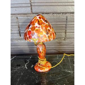 Clichy Glass Mushroom Lamp