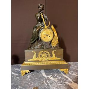 Clock Early 19th Century Allegory Of The Navy 