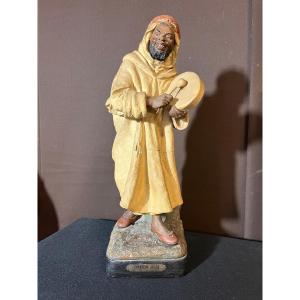 Terracotta Of Le Guluche: The Arab Singer 