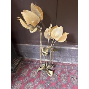 Lampadaire forme fleurs vintage 