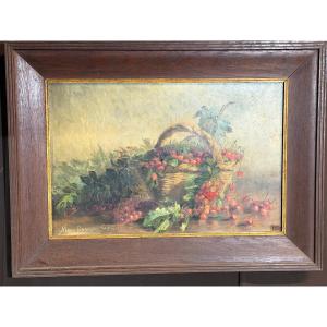 Nature morte au panier de cerises 