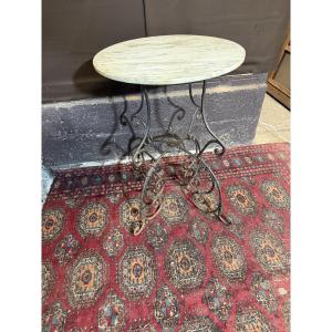 Wrought Iron Pedestal Table 