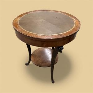 Gueridon empire à tête d’aigle 