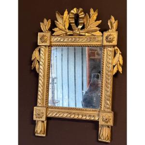 Small Giltwood Mirror, Louis XVI Period 