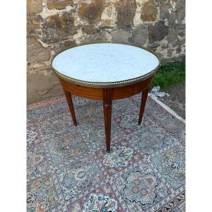 Large Louis XVI Style Table Bouillotte Diameter 80 Cm