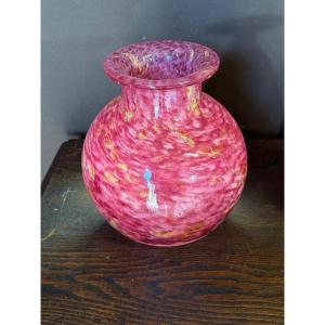 Large Boulle Vase Signed Schneider