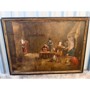 Flemish School Of The 17th Century Tavern Scene