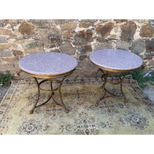 Paire de guéridon en bronze XIXe