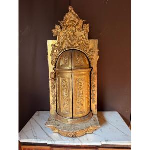 Important 18th-century Spanish Tabernacle Made Of Gilded Wood
