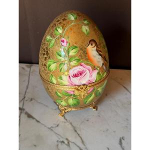 Fabergé Egg Made Of Limoges Porcelain (height 31 Cm)