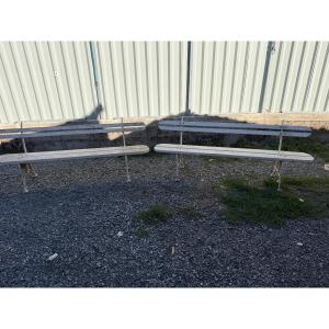 Paire de banc de jardin
