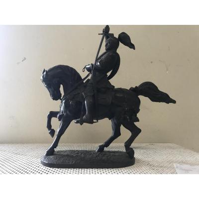 Cavalier En Bronze 