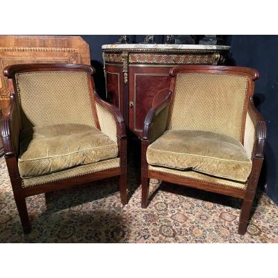 Pair Of Empire Bergères