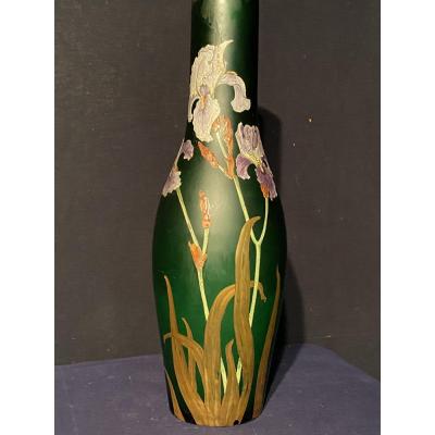 Important Enamel Vase (67cm)