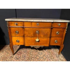 Louis XV Louis XVI Transition Style Commode From The Mailfer Workshops In Orleans Early Twentieth