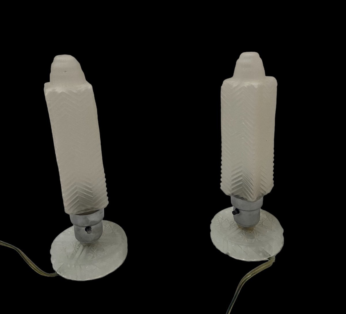Paire De Lampes De Chevet Art Déco Usa