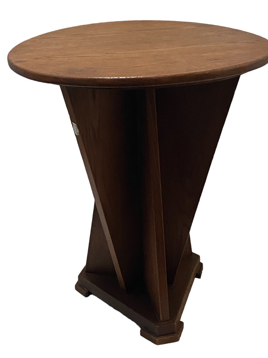 Art Deco Constructivist Pedestal Table-photo-4
