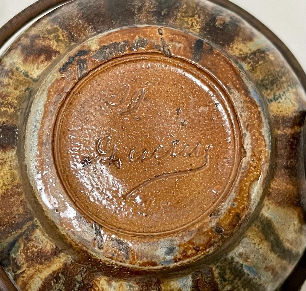 Petit Vase De Guérin Avec Fer Forgé-photo-2