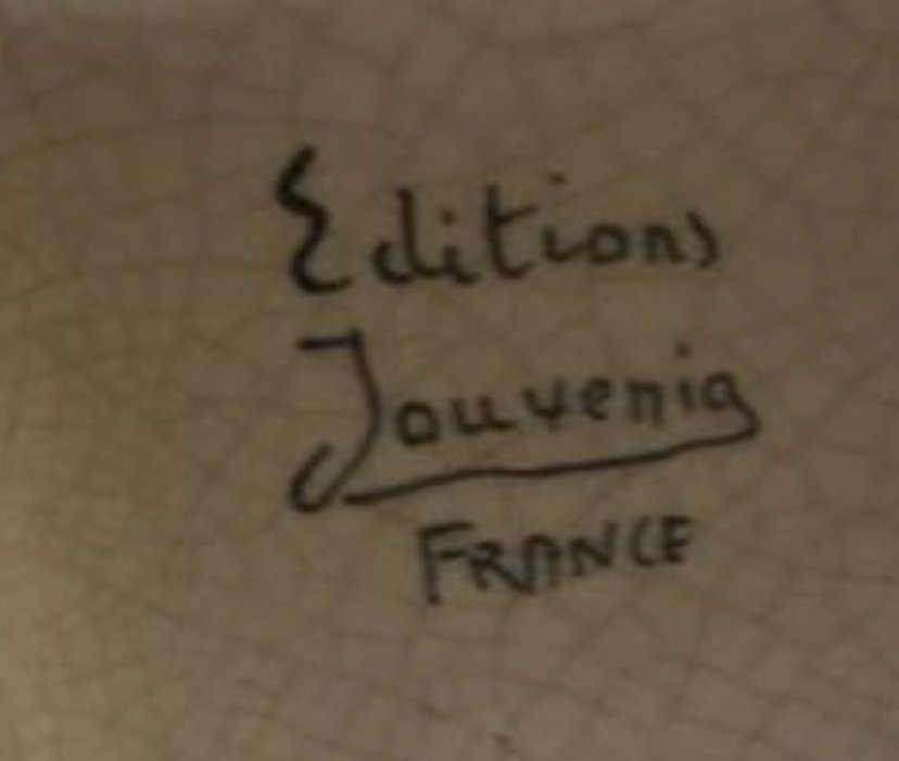 Book Holder In Cracked Earthenware Signed Jouvenia Edition Signed Hadji-photo-3