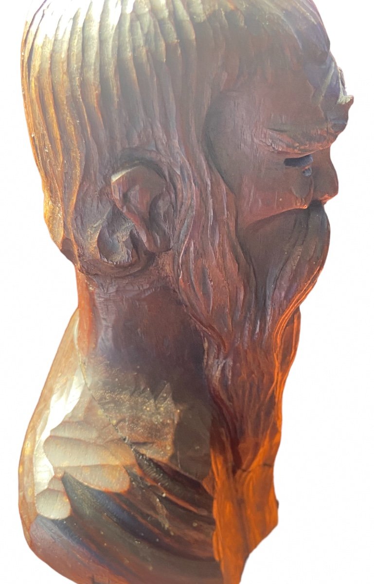 Head Of A Chinese Sage By Marcel Wolfers-photo-3