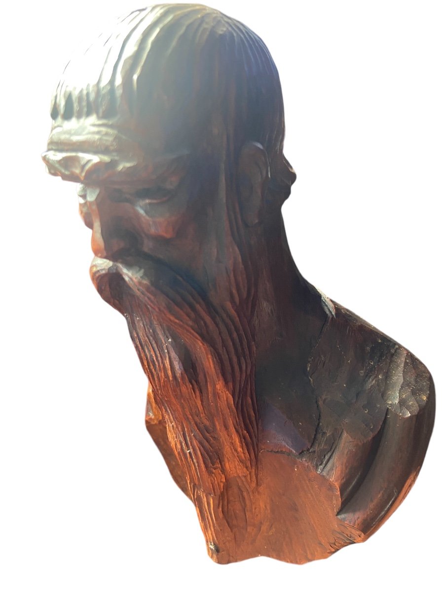 Head Of A Chinese Sage By Marcel Wolfers-photo-4