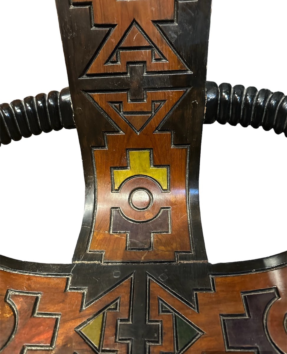 Seat Sculpture In Solid Wood Probably Produced In Eastern Countries(style Africain)-photo-1