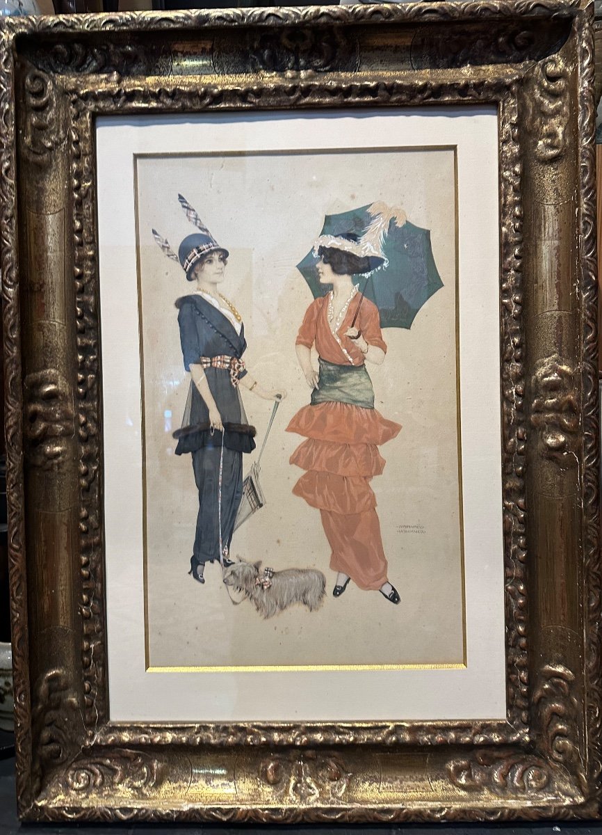 The Two Elegant Parisiennes Raphael Kirchner -photo-2