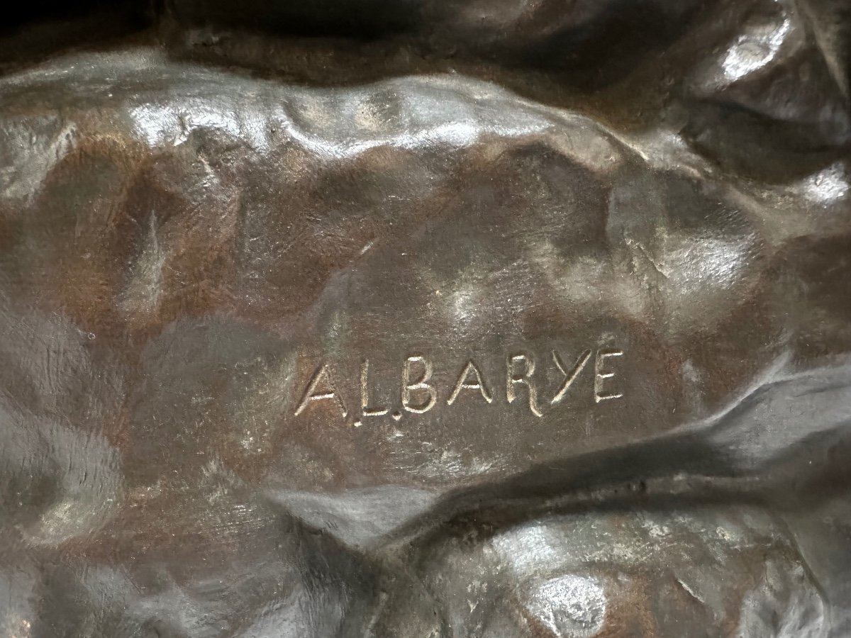 Thesée Combattant Le Centaure Biénior Signé Antoine Barye -photo-2