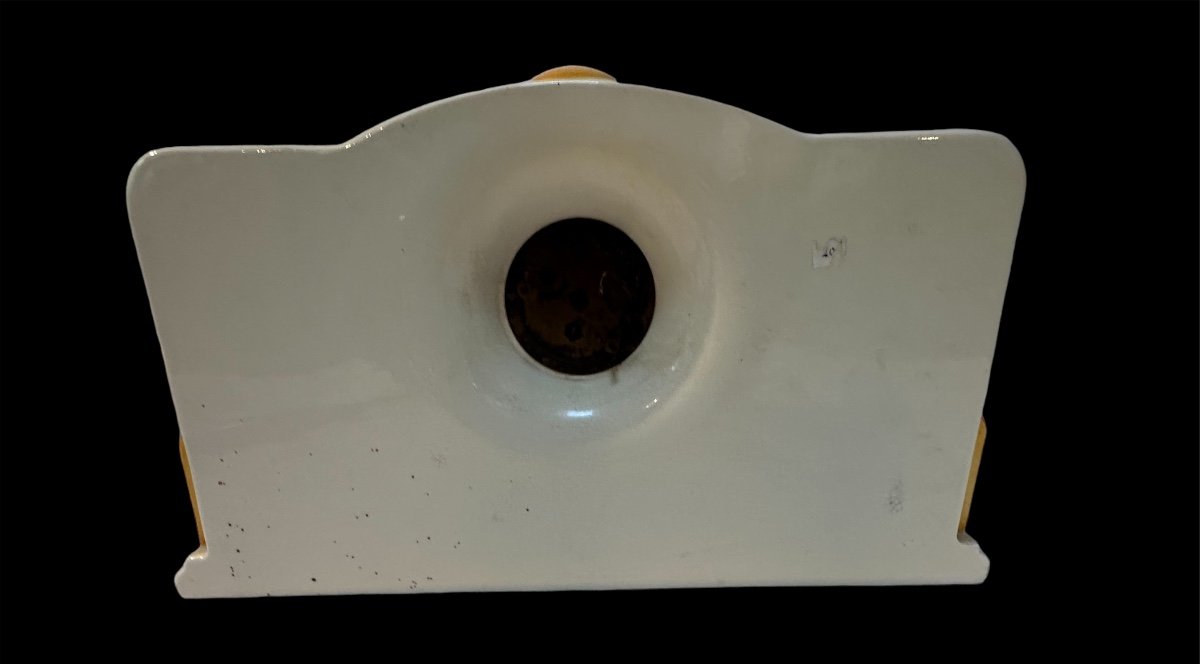 Art Deco German Or Austrian Earthenware Clock -photo-3