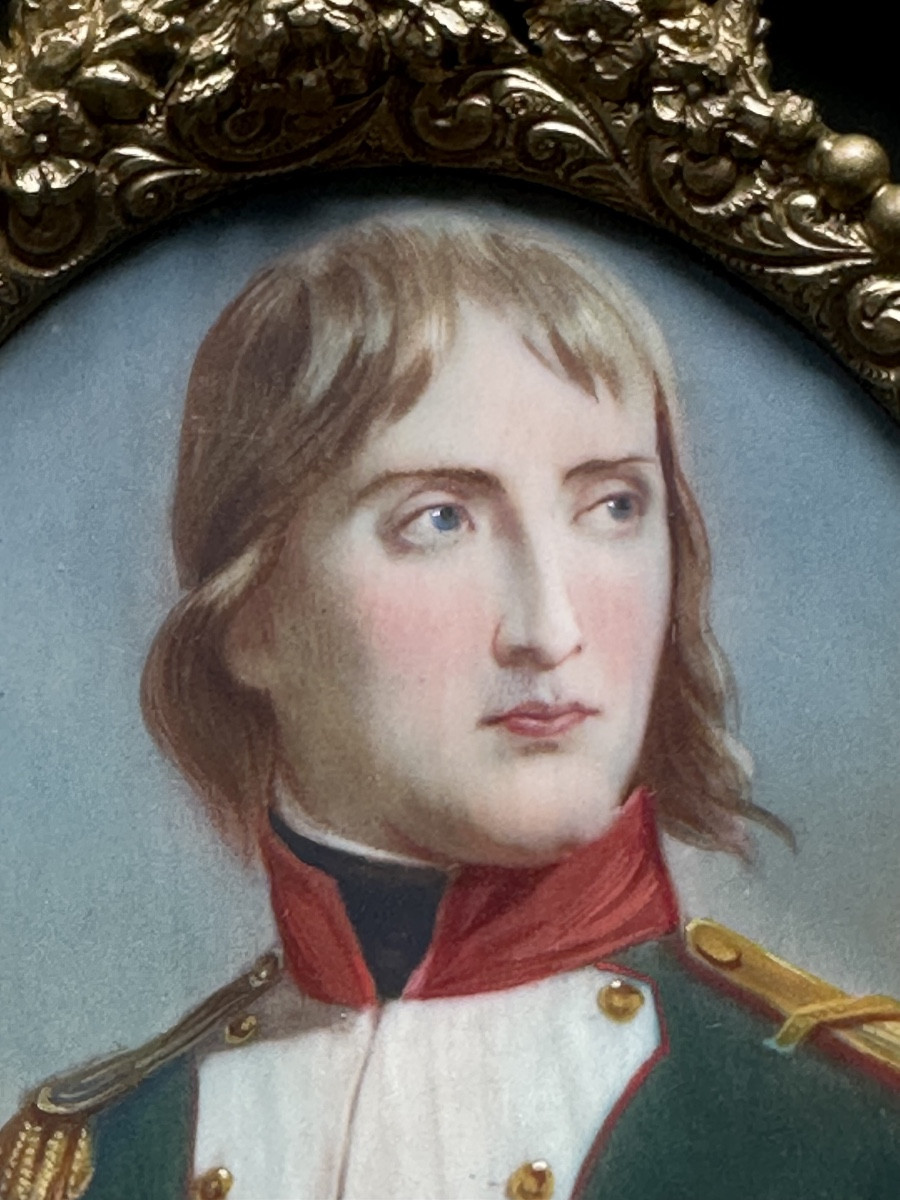 Miniature Napoleon Bonaparte  Signed Gerard -photo-1