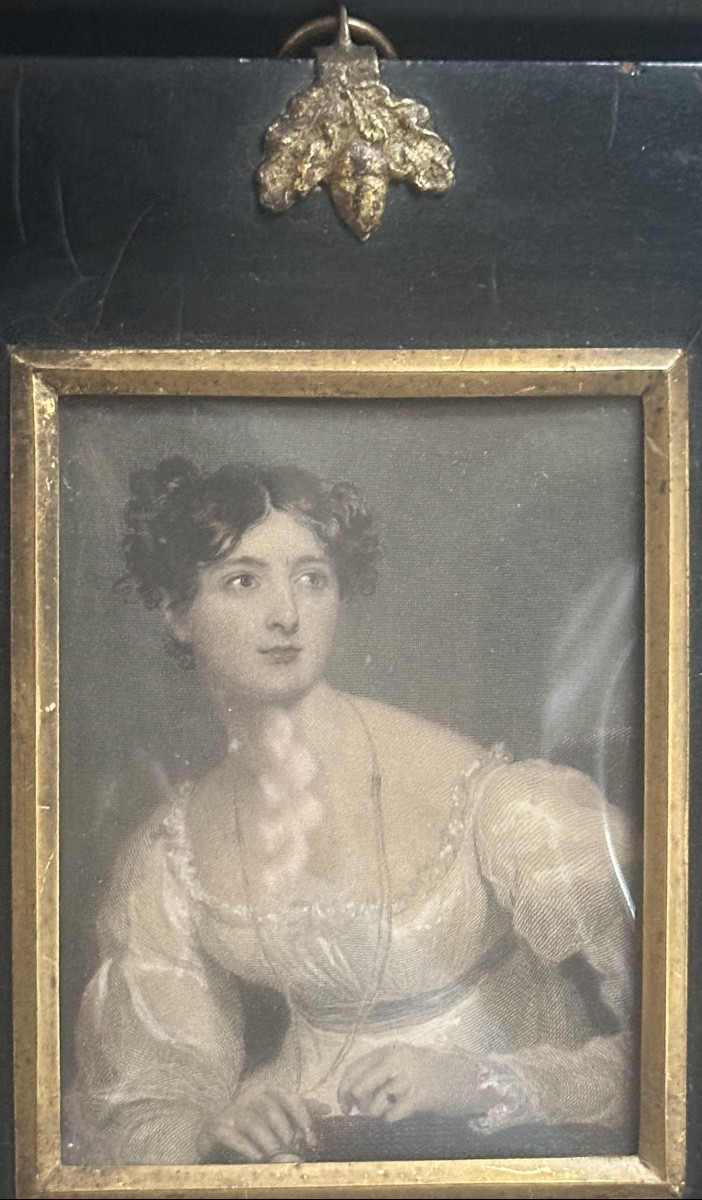 Miniature And Watercolor By Harriet Arbuthnot By Sir. Thomas Lawrence 1826-photo-3