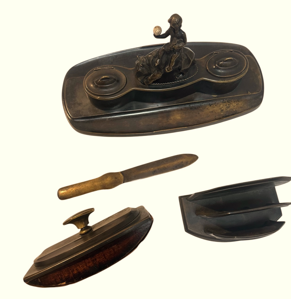 German Or Austrian Desk Set -photo-3