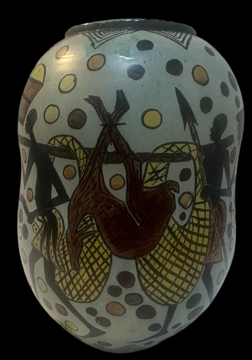 Vase africaniste vers 1960 Congo -photo-2