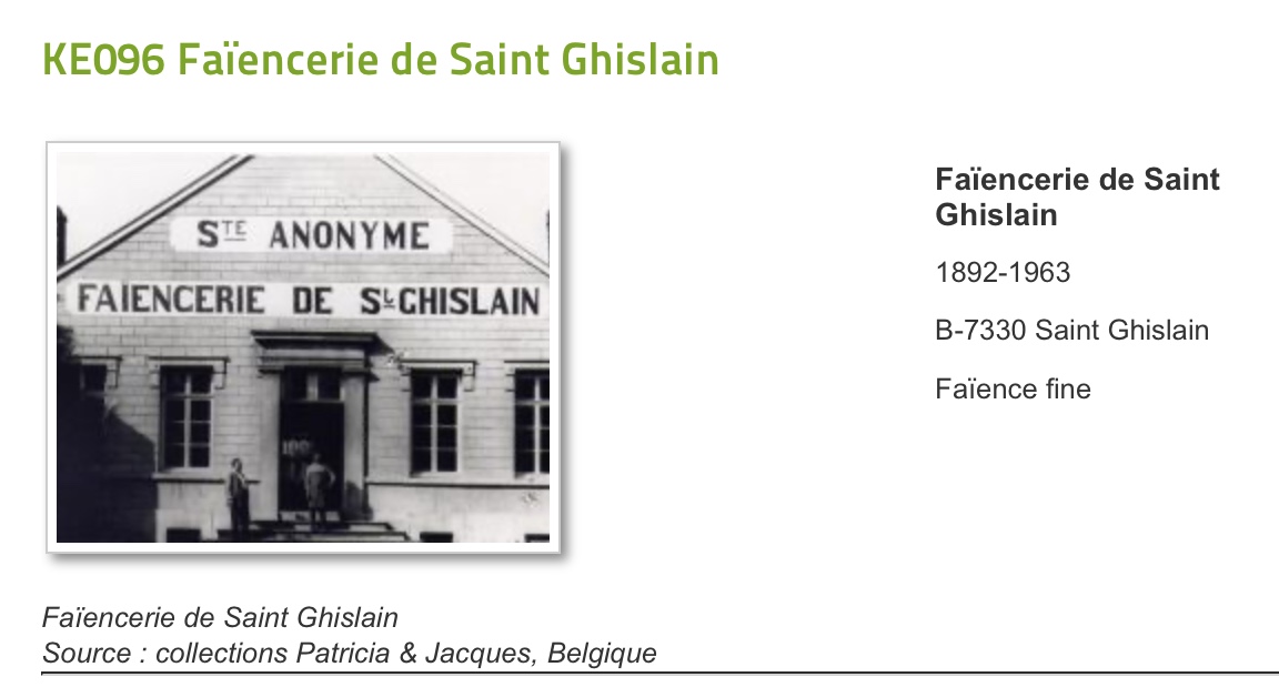 Service art déco Faïence de Saint Ghislain Belgique -photo-6