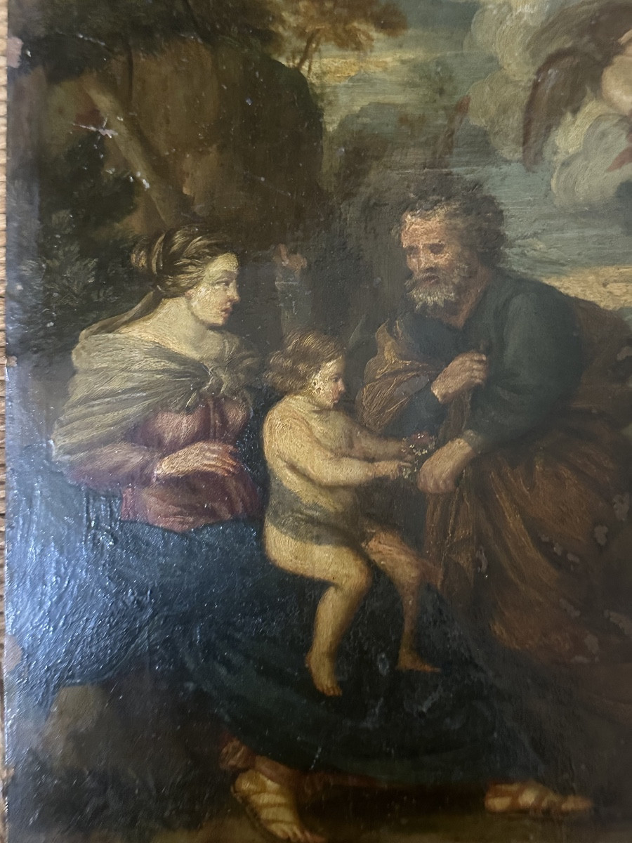 Oil On Copper, Italian School, 17th Century-photo-2