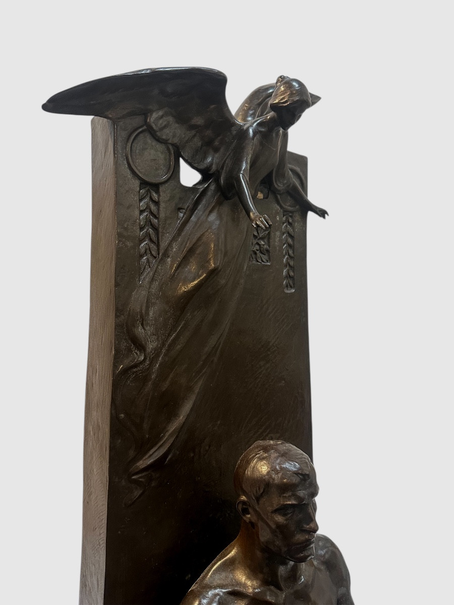Hans Müller Austrian School 1873-1937 Symbolist Bronze Prototype -photo-2