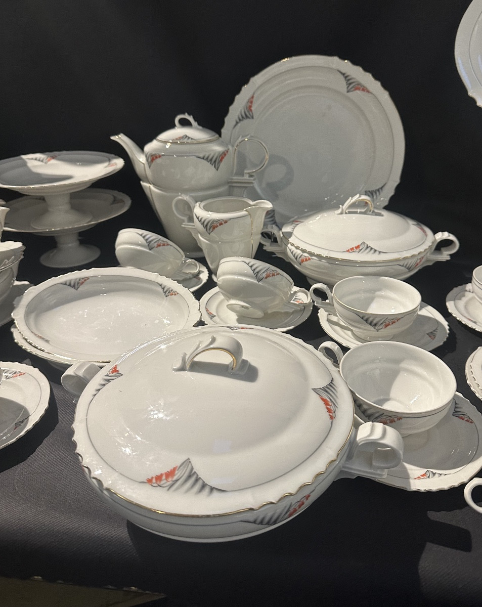 Service art déco Czecho -Slovakia circa 1935-photo-2