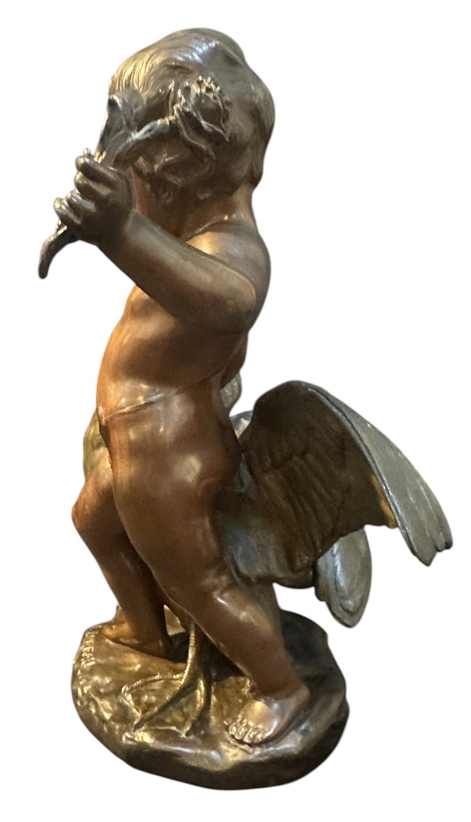 The Child And The Goose By Léon Bureau -photo-3