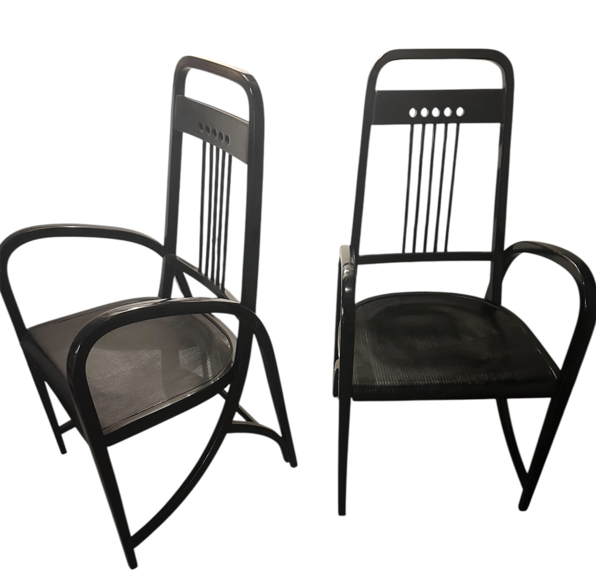 Pair Of Thonet Armchairs, Model 511 -photo-3