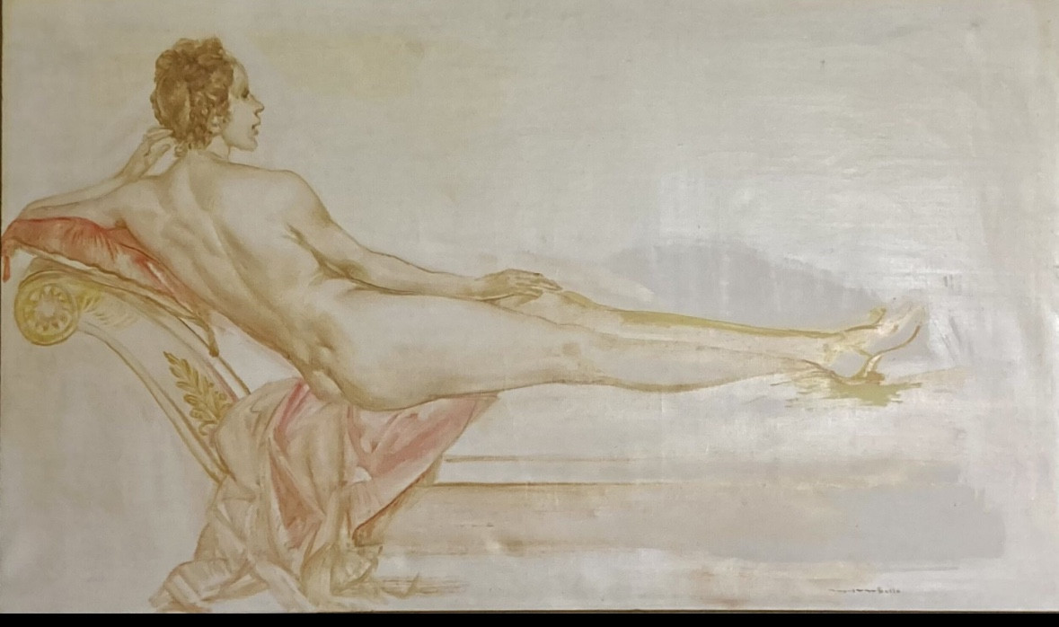 Art Deco Female Nude By Karel Van Belle -photo-4