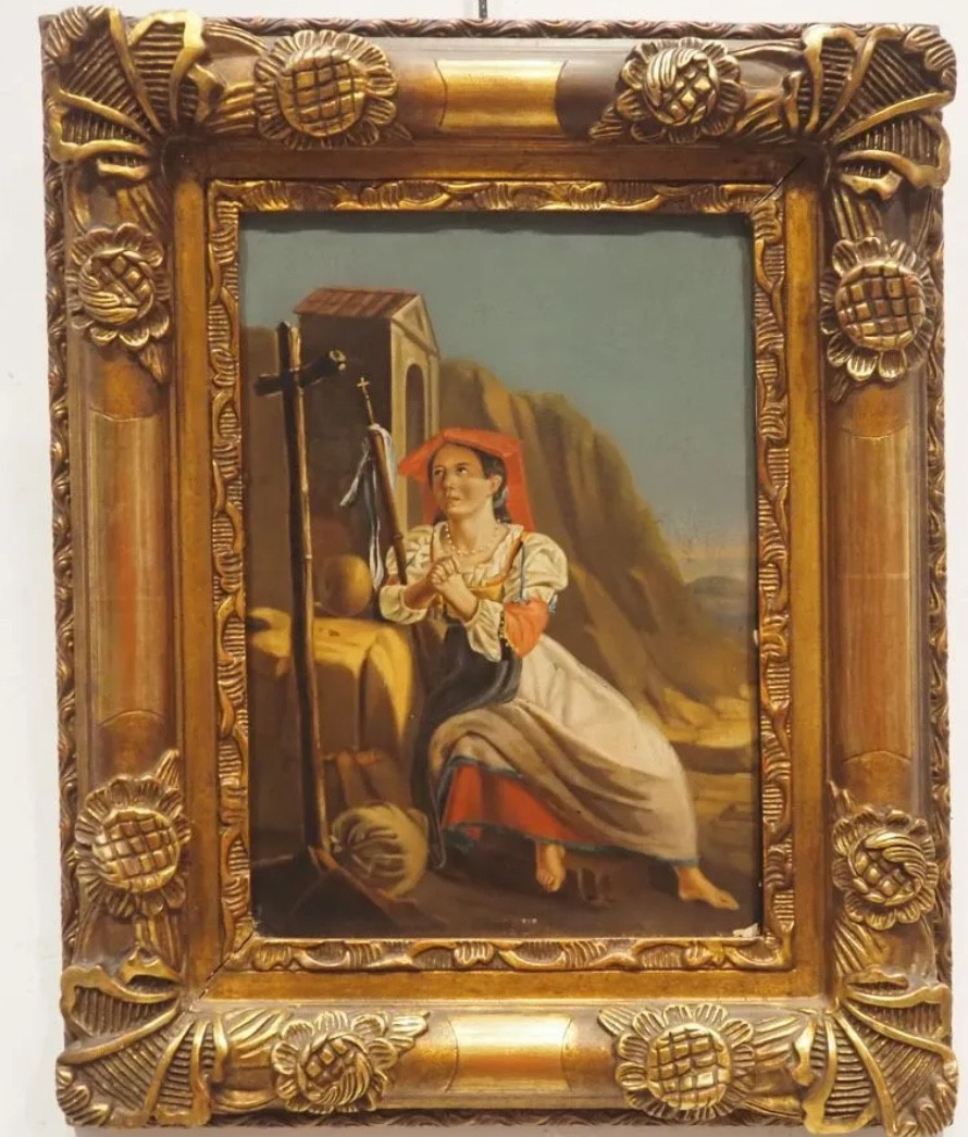 Young Woman Praying, Italian School, 19th Century-photo-2