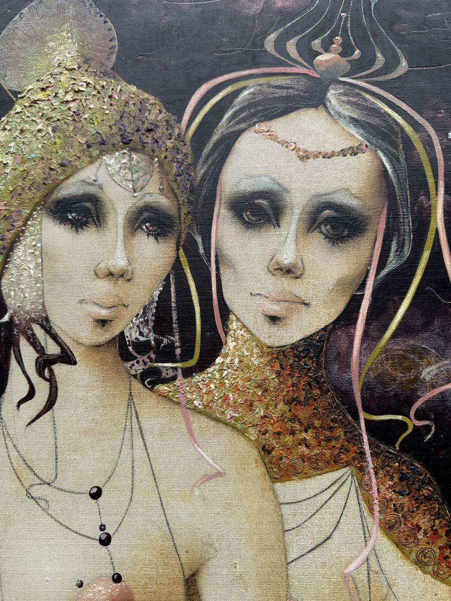 The Two Friends Christian Le Moult, Painter Of Fantasy -photo-4