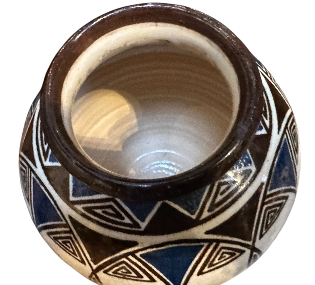 Vase unique du céramiste Jean -Jacques Lachenal période Art déco -photo-3