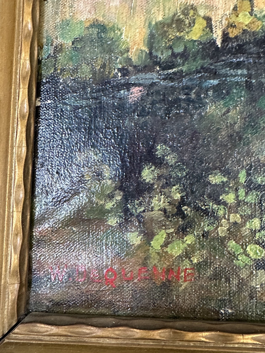 Tableau post impressionniste de W.Duquenne -photo-3