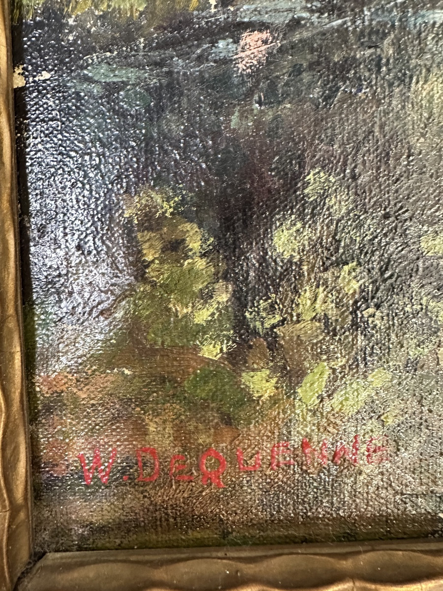 Tableau post impressionniste de W.Duquenne -photo-1