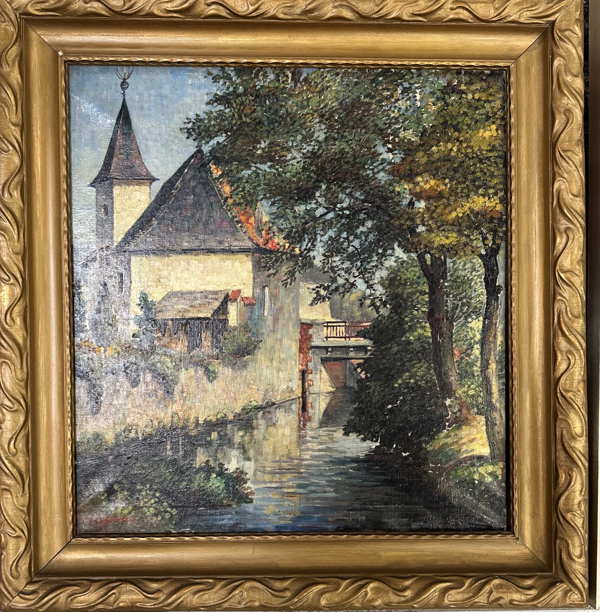 Tableau post impressionniste de W.Duquenne 