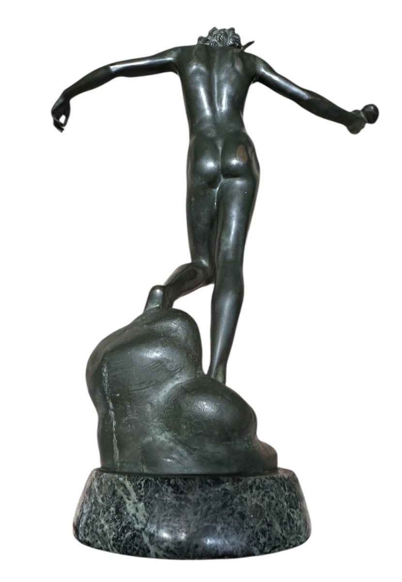 Sculpture de Mercure ou Hermes du sculpteur autrichien Franz Seifert -photo-3